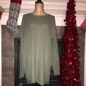 Long Olive green sweater